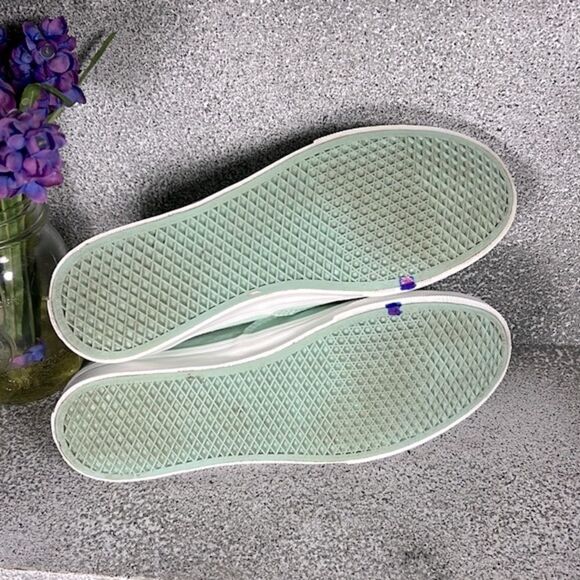 Vans Low Top Turquoise Sneakers Shoes Size 6.5 - Picture 7 of 8